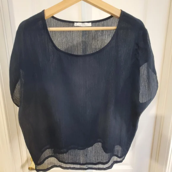 MNG Black Blouse Medium - Picture 1 of 3